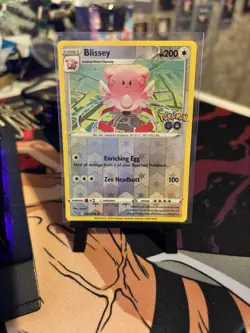 Blissey 052/078 Reverse holo rare, Pokemon go stamped. - Image 1