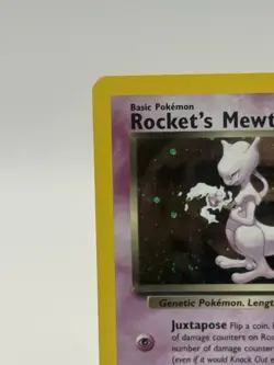 Rocket’s Mewtwo 30/130 Base Set 2 Moderately Played Holo Rare Pokemon TCG - Image 3