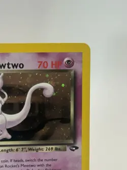 Rocket’s Mewtwo 30/130 Base Set 2 Moderately Played Holo Rare Pokemon TCG - Image 4