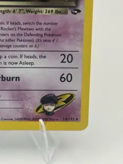 Rocket’s Mewtwo 30/130 Base Set 2 Moderately Played Holo Rare Pokemon TCG - Image 5