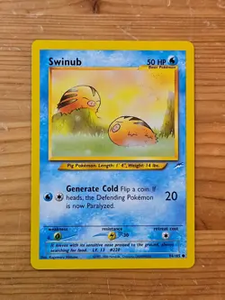 Pokemon TCG Swinub 84/105 Neo Destiny Unlimited LP WOTC. - Image 1
