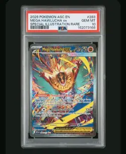 2026 Pokemon Asc En-Ascended Heroes #283 Mega Hawlucha Ex PSA 10 - Image 1