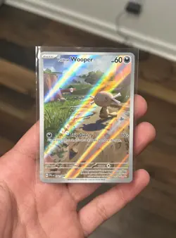 2025 Pokemon PhantasmalFlames Paldean WooperIllustration Rare #102/094 - Image 1