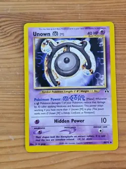 Pokemon TCG Unown M 49/75 Neo Discovery Unlimited LP WOTC. - Image 1