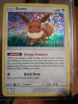 Pokemon TCG Eevee 2018 11/12 Holo Mcdonald's Promo English 60 HP - Image 1
