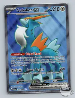 1x Cobalion ex Holo # 103/086 Pokemon ME04: Chaos Rising Ultra Rare NM - Image 1