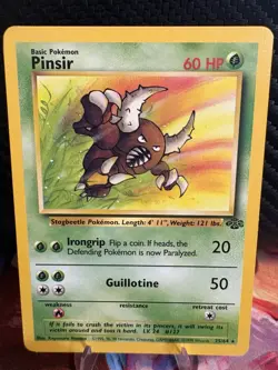 Pokemon TCG Pinsir 25/64 Jungle Rare LP Vintage WOTC 1999 Non Holo - Image 1