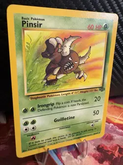 Pokemon TCG Pinsir 25/64 Jungle Rare LP Vintage WOTC 1999 Non Holo - Image 3