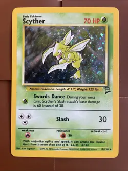 Scyther 017/130 Base Set 2 Holo Pokemon TCG - Image 1