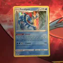 Pokemon TCG Feraligatr Swsh08 Fusion Strike Holo Rare 057/264 EN 170HP - Image 1