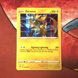 Pokemon TCG Zeraora Vivid Voltage Holo Rare 061/185 English 2020 - Image 1