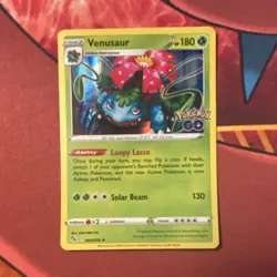 Pokemon TCG Venusaur Pokemon GO Holo Rare 003/078 English 2022 - Image 1