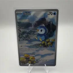 Pokemon TCG Piplup 098/094 Phantasmal Flames Full Art Rare - Image 1