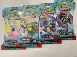 Pokemon Journey Together Sleeved Booster Pack Lot of 4 - Image 1