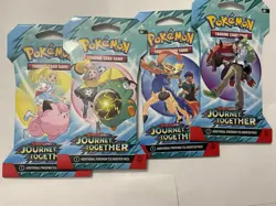 Pokemon Journey Together Sleeved Booster Pack Lot of 4 - Image 2
