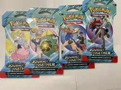Pokemon Journey Together Sleeved Booster Pack Lot of 4 - Image 3