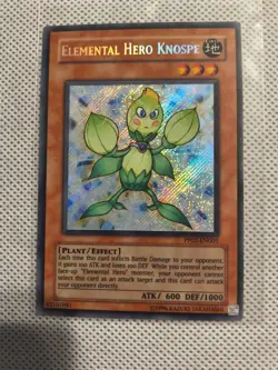 Yu-Gi-Oh Elemental Hero Knospe PP02-EN005 Secret Rare Near Mint Premium Pack 2 - Image 1