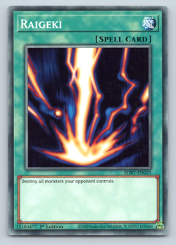 Raigeki - SDBT-EN025 - Common - 1st Edition Yugioh - Image 1