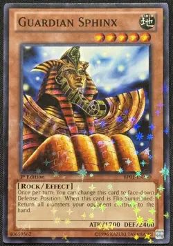 Yugioh Guardian Sphinx 1st Edition Starfoil Rare BP01-EN130 NM - Image 1