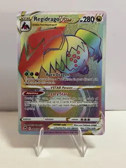 Regidrago VSTAR 201/195 Secret Rare Silver Tempest Pokemon TCG - Image 1