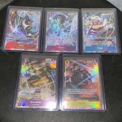 One Piece OP16 Treasure Rare/Alt Art Lot - Vista TR/Kuzan/Buggy/Borsalino/Shiryu - Image 1