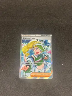 Pokemon TCG - Emcee's Hype 220/182 - Destined Rivals - Ultra Rare - NM - Image 1