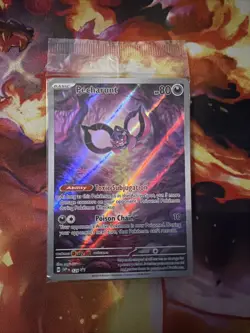 SEALED Pokemon Pecharunt SVP 129 Shrouded Fable Full Art Holo Black Star Promo - Image 1