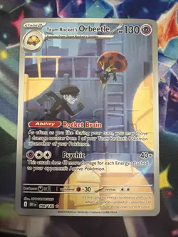 Team Rocket's Orbeetle 198/182 IR NM - Pokemon TCG Destined Rivals - Image 1