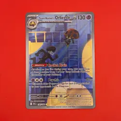 Pokemon TCG Team Rocket's Orbeetle Destined Rivals 198/182 Illus Rare Holo - Image 1