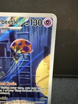 Pokemon TCG Team Rocket's Orbeetle #198/182 Illustration Rare Destined Rivals NM - Image 2