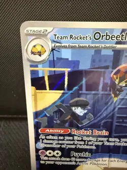 Pokemon TCG Team Rocket's Orbeetle #198/182 Illustration Rare Destined Rivals NM - Image 5
