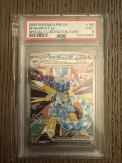 2025 Pokemon Prismatic Evolutions Dragapult EX SIR 165/131 PSA 9 - Image 1