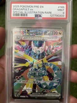 DRAGAPULT EX 2025 POKEMON PRISMATIC EVOLUTIONS SIR #165/131 PSA 9 - Image 1