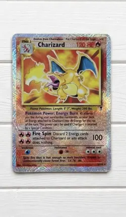 Pokemon TCG Charizard Custom 2002 1st Edition Base Set Reverse Holo Cards - Image 1