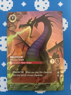 Maleficent - Monstrous Dragon (Store Championship) 5 Disney Lorcana Promo Cards - Image 1