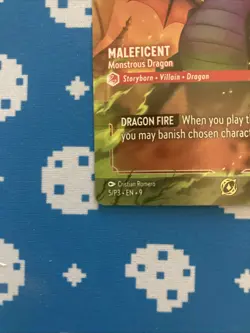 Maleficent - Monstrous Dragon (Store Championship) 5 Disney Lorcana Promo Cards - Image 5