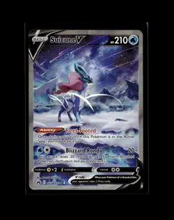 Suicune V GG38/GG70 Crown Zenith: Galarian Gallery Pokemon Card NM - Image 1