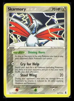 Skarmory 55/113 Uncommon EX Delta Species Pokemon Card - Image 1
