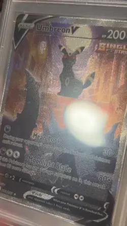2021 POKEMON SWORD & SHIELD EVOLVING SKIES #189 FULL ART/UMBREON V PSA 9 - Image 2