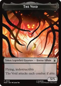 MTG English The Void / Squirrel Double-Sided Token NM Foil Marvel Super Heroes - Image 1