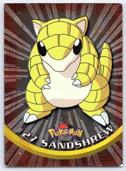 Sandshrew #27 Holo Foil Topps Trading Cards Series 1 Pokemon LP - Image 1