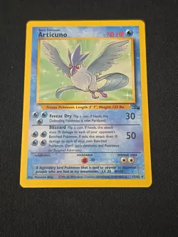 Articuno 17/62 Fossil Regular Black Star Rare WOTC Vintage Pokemon TCG LP - Image 1
