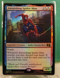 MTG Marvel Super Heroes Commander Astonishing Spider-Man Foil R0740 NM/mint - Image 1
