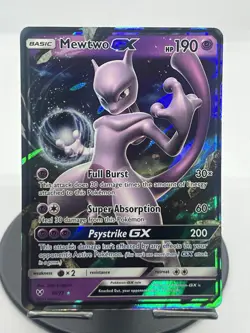 Pokemon TCG Mewtwo GX 39/73 Shining Legends Ultra Rare NM - Image 1