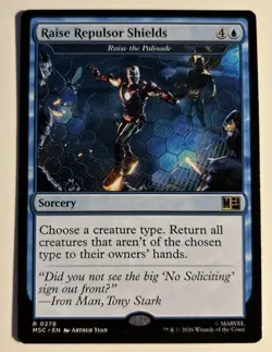 Raise Repulsor Shields (MSC 278 Rare) MTG Commander: Marvel Super Heroes - Image 1