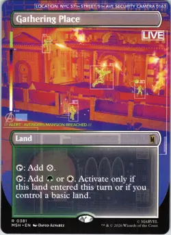 Gathering Place (Borderless) 381 Marvel Super Heroes Magic: The Gathering NM - Image 1