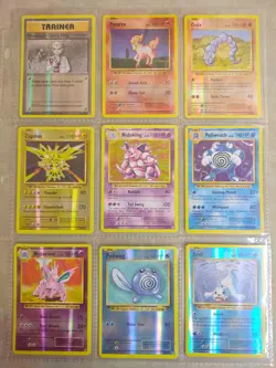 Lot of 9 NM Near Mint Holo & Reverse Holo EVOLUTIONS Pokemon Cards Binder Page - Image 1