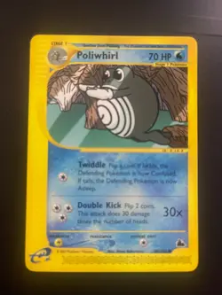 Pokemon Poliwhirl 88/144 Skyridge Non Holo Vintage Pokemon Card NM - Image 1