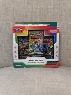 Lot Of 2 Pokemon First Partner Illustration Collection Series 1 w/ Promo Cards - Image 2