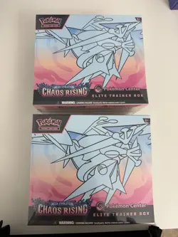 Pokemon Center Exclusive Chaos Rising Elite Trainer Box X2 - Factory Sealed - Image 1